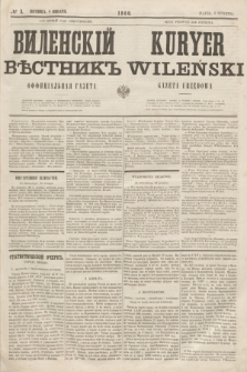 Vilenskìj Věstnik'' : officìal'naâ gazeta = Kuryer Wileński : gazeta urzędowa. 1860, № 3 (8 stycznia)