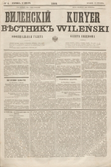 Vilenskìj Věstnik'' : officìal'naâ gazeta = Kuryer Wileński : gazeta urzędowa. 1860, № 4 (12 stycznia)