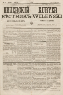 Vilenskìj Věstnik'' : officìal'naâ gazeta = Kuryer Wileński : gazeta urzędowa. 1860, № 11 (5 lutego)