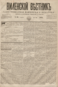 Vilenskìj Věstnik'' : gazeta official'naâ, političeskaâ i literaturnaâ. 1864, N. 68 (20 czerwca)