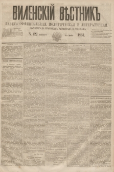 Vilenskìj Věstnik'' : gazeta official'naâ, političeskaâ i literaturnaâ. 1864, N. 127 (5 listopada)