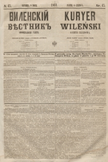 Vilenskìj Věstnik'' : officìal'naâ gazeta = Kuryer Wileński : gazeta urzędowa. 1861, nr 45 (9 czerwca)