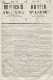 Vilenskìj Věstnik'' : officìal'naâ gazeta = Kuryer Wileński : gazeta urzędowa. 1861, nr 52 (7 lipca)