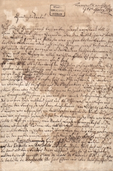 Listy do Augusty von Massow, Ulriki von Kleist, Wilhelminy von Zenge