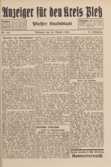Anzeiger für den Kreis Pleß : Plesser Stadtblatt. Jg.81, Nr. 125 (26 Oktober 1932)