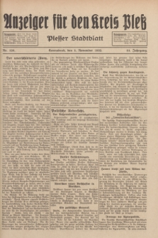 Anzeiger für den Kreis Pleß : Plesser Stadtblatt. Jg.81, Nr. 128 (5 November 1932)