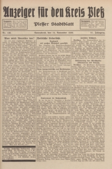 Anzeiger für den Kreis Pleß : Plesser Stadtblatt. Jg.81, Nr. 130 (12 November 1932)