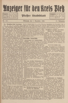 Anzeiger für den Kreis Pleß : Plesser Stadtblatt. Jg.81, Nr. 137 (7 Dezember 1932)