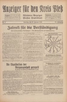 Anzeiger für den Kreis Pleß : Nikolaier Anzeiger : Plesser Stadtblatt. Jg.79, Nr. 9 (19 Januar 1930)