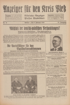 Anzeiger für den Kreis Pleß : Nikolaier Anzeiger : Plesser Stadtblatt. Jg.79, Nr. 16 (5 Februar 1930)