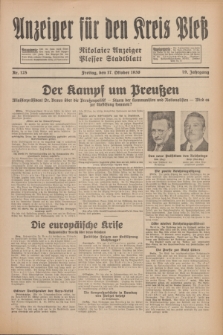 Anzeiger für den Kreis Pleß : Nikolaier Anzeiger : Plesser Stadtblatt. Jg.79, Nr. 125 (17 Oktober 1930)