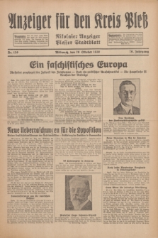Anzeiger für den Kreis Pleß : Nikolaier Anzeiger : Plesser Stadtblatt. Jg.79, Nr. 130 (29 Oktober 1930)