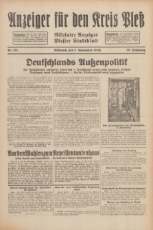 Anzeiger für den Kreis Pleß : Nikolaier Anzeiger : Plesser Stadtblatt. Jg.79, Nr. 133 (5 November 1930)