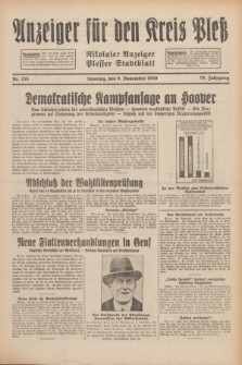 Anzeiger für den Kreis Pleß : Nikolaier Anzeiger : Plesser Stadtblatt. Jg.79, Nr. 135 (9 November 1930)