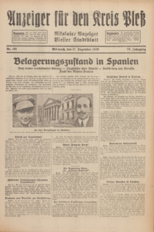 Anzeiger für den Kreis Pleß : Nikolaier Anzeiger : Plesser Stadtblatt. Jg.79, Nr. 151 (17 Dezember 1930)