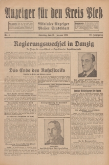 Anzeiger für den Kreis Pleß : Nikolaier Anzeiger : Plesser Stadtblatt. Jg.80, Nr. 5 (11 Januar 1931)