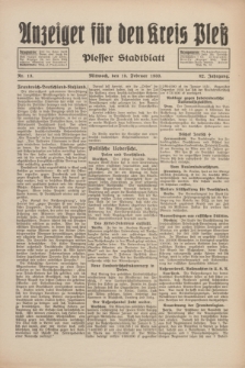 Anzeiger für den Kreis Pleß : Plesser Stadtblatt. Jg.82, Nr. 13 (15 Februar 1933)