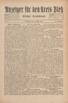 Anzeiger für den Kreis Pleß : Plesser Stadtblatt. Jg.82, Nr. 37 (10 Mai 1933)