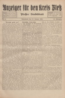 Anzeiger für den Kreis Pleß : Plesser Stadtblatt. Jg.83, Nr. 8 (27 Januar 1934)