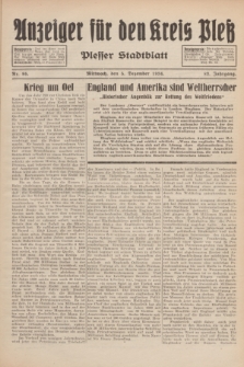 Anzeiger für den Kreis Pleß : Plesser Stadtblatt. Jg.83, Nr. 95 (5 Dezember 1934)