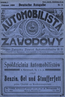 Automobilista Zawodowy : organ Związku Zawod. Automobilistów R.P. 1929, nr 2 |PDF|