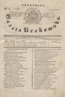 Codzienna Gazeta Krakowska. 1832, nr 1 |PDF|