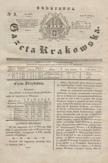 Codzienna Gazeta Krakowska. 1832, nr 3 |PDF|