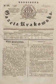 Codzienna Gazeta Krakowska. 1832, nr 15 |PDF|