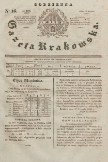 Codzienna Gazeta Krakowska. 1832, nr 16 |PDF|