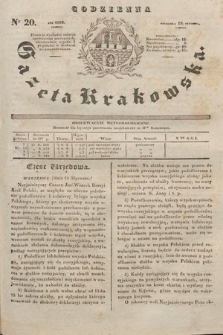Codzienna Gazeta Krakowska. 1832, nr 20 |PDF|