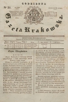 Codzienna Gazeta Krakowska. 1832, nr 21 |PDF|