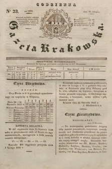 Codzienna Gazeta Krakowska. 1832, nr 23 |PDF|