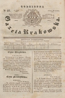 Codzienna Gazeta Krakowska. 1832, nr 27 |PDF|