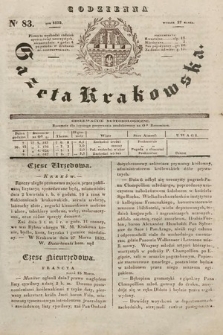 Codzienna Gazeta Krakowska. 1832, nr 83 |PDF|