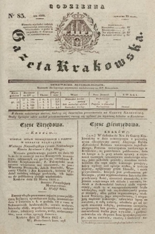 Codzienna Gazeta Krakowska. 1832, nr 85 |PDF|