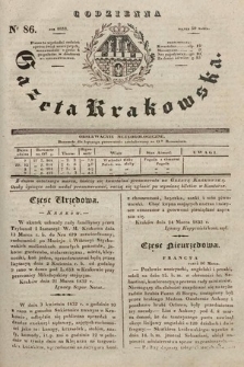 Codzienna Gazeta Krakowska. 1832, nr 86 |PDF|