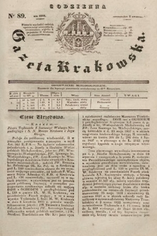 Codzienna Gazeta Krakowska. 1832, nr 89 |PDF|
