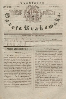 Codzienna Gazeta Krakowska. 1832, nr 107 |PDF|