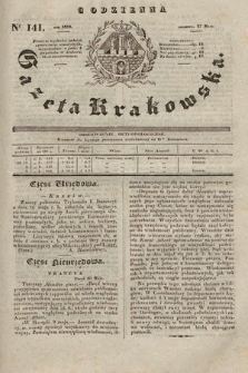 Codzienna Gazeta Krakowska. 1832, nr 141 |PDF|