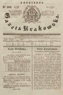 Codzienna Gazeta Krakowska. 1832, nr 209 |PDF|