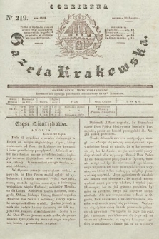 Codzienna Gazeta Krakowska. 1832, nr 219 |PDF|