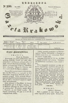 Codzienna Gazeta Krakowska. 1832, nr 230 |PDF|