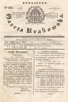 Codzienna Gazeta Krakowska. 1832, nr 332 |PDF|