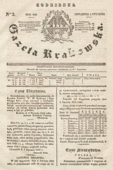 Codzienna Gazeta Krakowska. 1833, nr 2 |PDF|