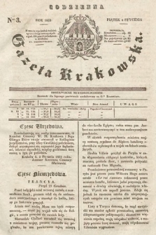 Codzienna Gazeta Krakowska. 1833, nr 3 |PDF|