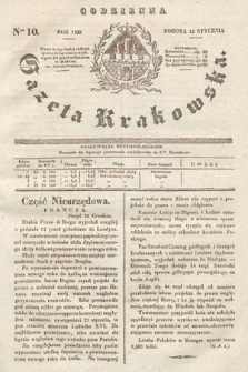 Codzienna Gazeta Krakowska. 1833, nr 10 |PDF|