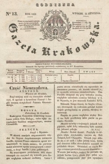 Codzienna Gazeta Krakowska. 1833, nr 13 |PDF|