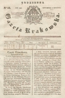 Codzienna Gazeta Krakowska. 1833, nr 15 |PDF|
