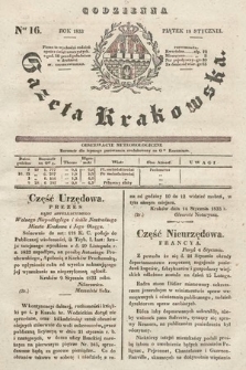 Codzienna Gazeta Krakowska. 1833, nr 16 |PDF|