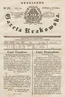 Codzienna Gazeta Krakowska. 1833, nr 19 |PDF|
